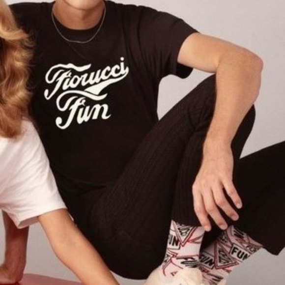 NWT Italy Fashion Designer ELIO FIORUCCI Fun Tee (B/W) - Picture 7 of 7